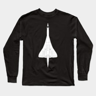 Concorde Jet Passenger Aircraft Airplane Plane Long Sleeve T-Shirt